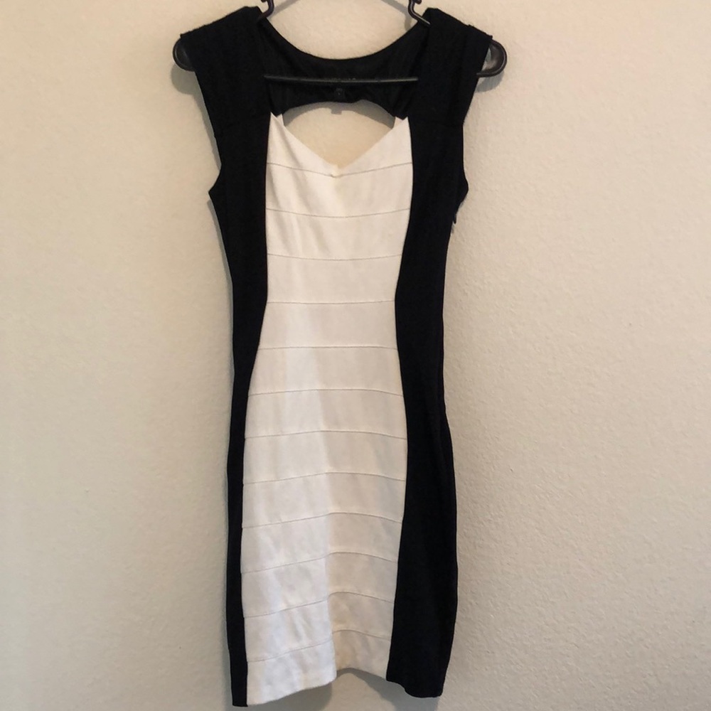 EXPRESS Dress Black/White